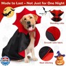 HSSPYY Cape for Dogs, Dog Halloween Costumes for Large Medium Small Dogs, Puppy Vampire Costumes, Cat Cloak Cosplay Party, Red and Black