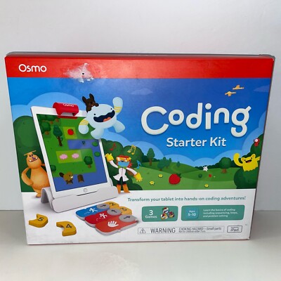 OSMO CODING STARTER KIT FOR IPAD - 3 LEARNING GAMES -