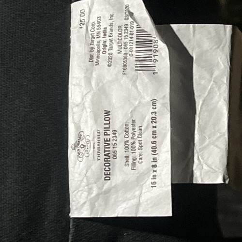 John Derian The Cat Pillow 8"×16" Target Threshold Halloween New ￼discontinued