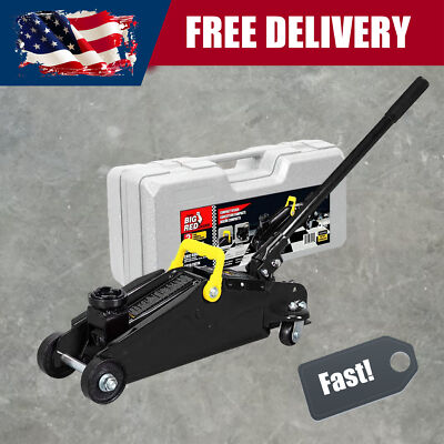 BIG RED 2 Ton Torin Hydraulic Trolley Se rvice/Floor Jack, 4,000 lb, B lack, B