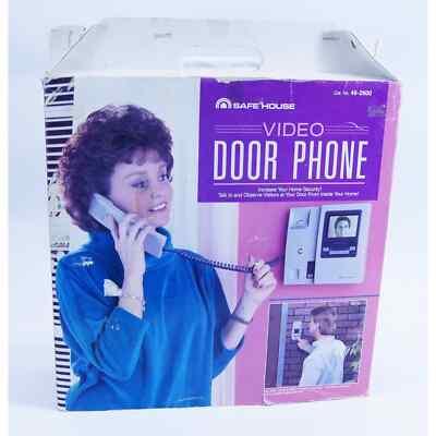 Vintage NOS Safe House Video Door Phone Entry Camera Intercom System Residential