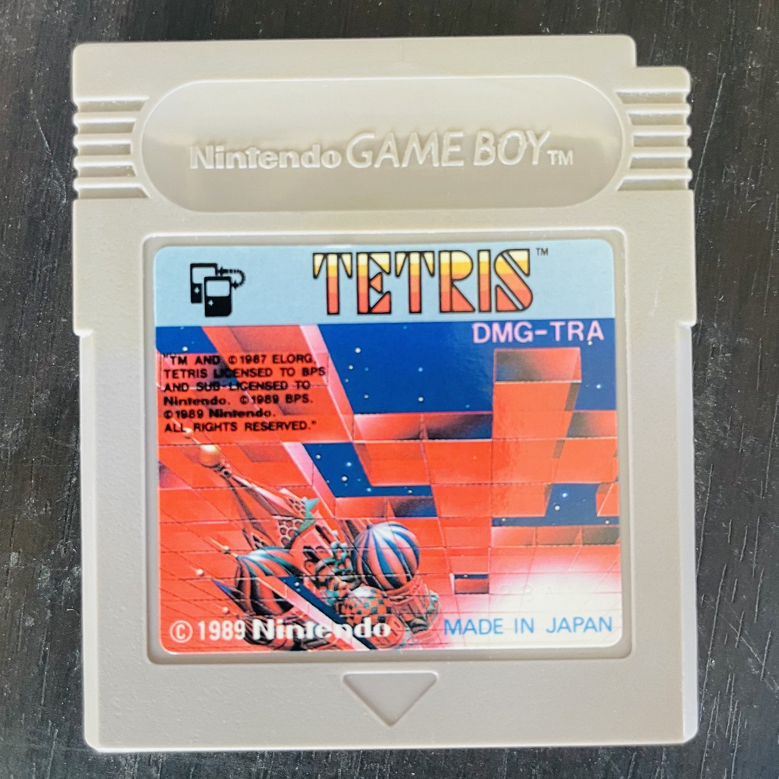 Tetris Nintendo Game Boy 1989 Japanese Version DMG-TRA