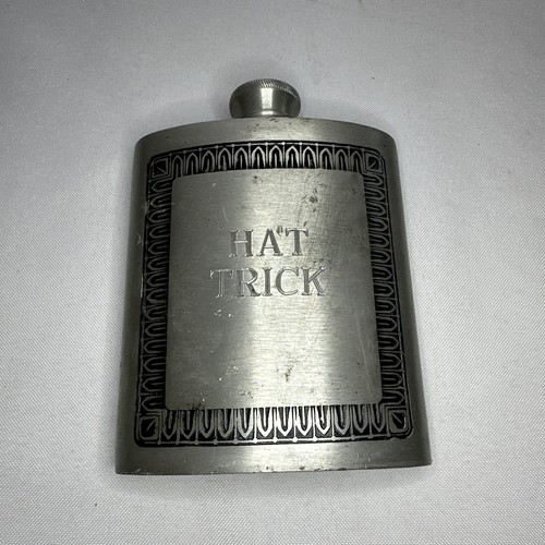 Vintage Selwin Pewter Hip Flask with Screw on Cap 5oz