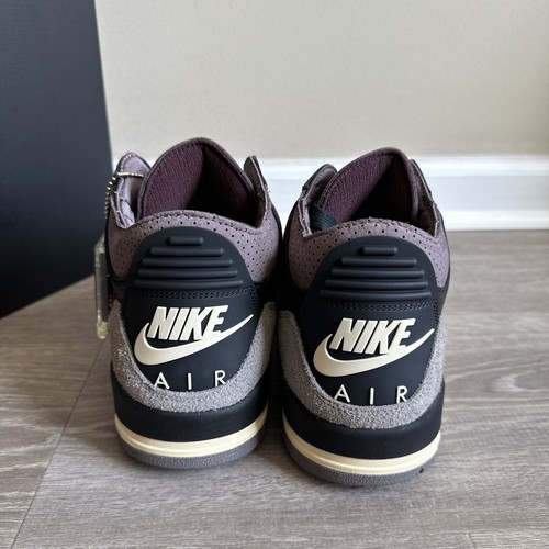 Pre-owned Jordan Size 13.5 - A Ma Maniére X Air  3 Retro Black Violet Ore W