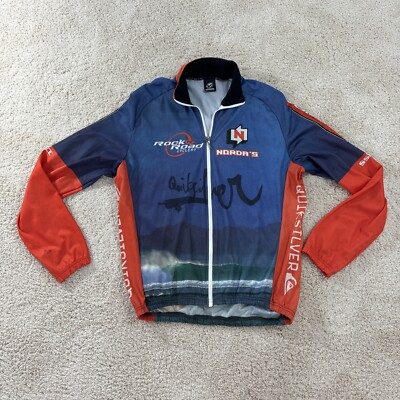 VERGE Sport Cycling Jacket L Quick Silver Racing Full Zip Light Weight