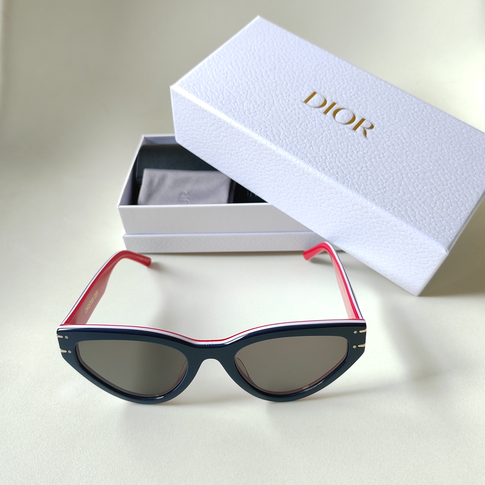 Christian Dior Signature B2U Blue/White/Red Frame Butterfly