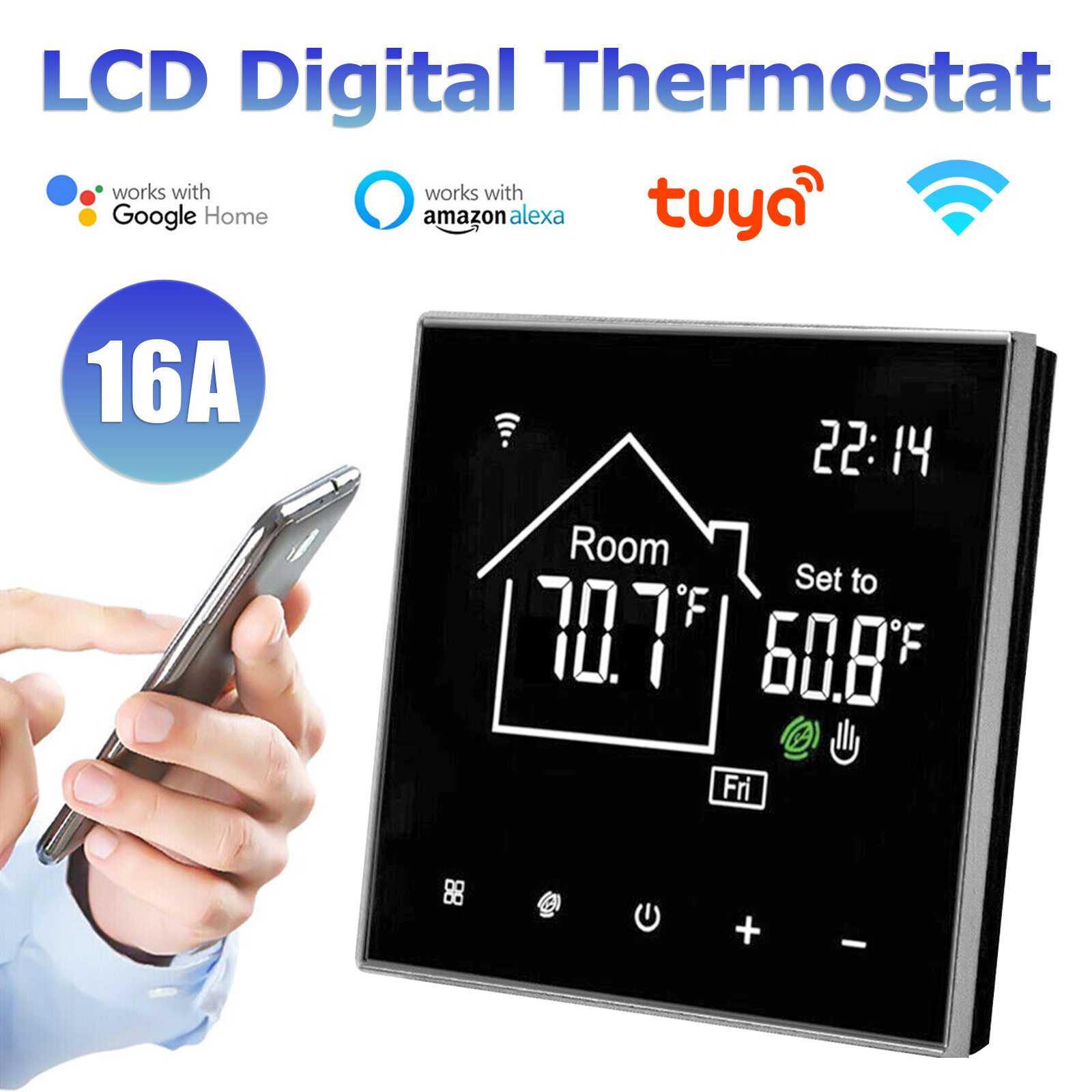 Programmable Wifi Wireless Home Room Sensor App Control