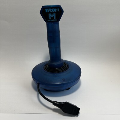 Vintage 1983 ATARI 2600 TRON M Blue Joystick Controller Retractable Cable Rare