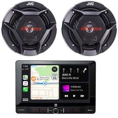 Dual Electronics 1DIN Bluetooth MP3 Receiver, 2x 6.5'' 300W Max Coaxial Speakers