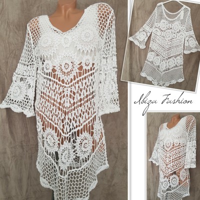 Ibiza Boho Maxikleid- Azteken Kleid-Strandkleid-Made in Italy Mode-one size- NEU