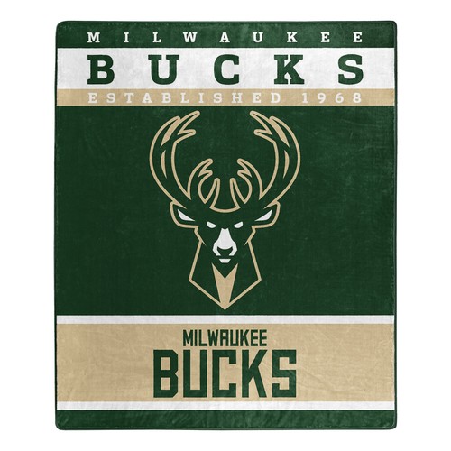 Плед-накидка Northwest NBA Milwaukee Bucks Raschel, 50 x 60