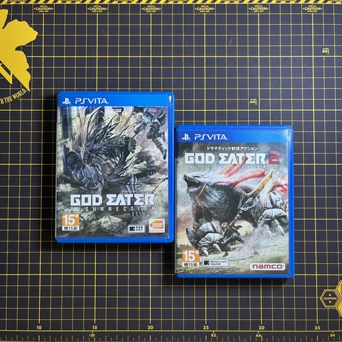 Lot of 2 God Eater 2 & 2 Rage Burst PlayStation PS Vita