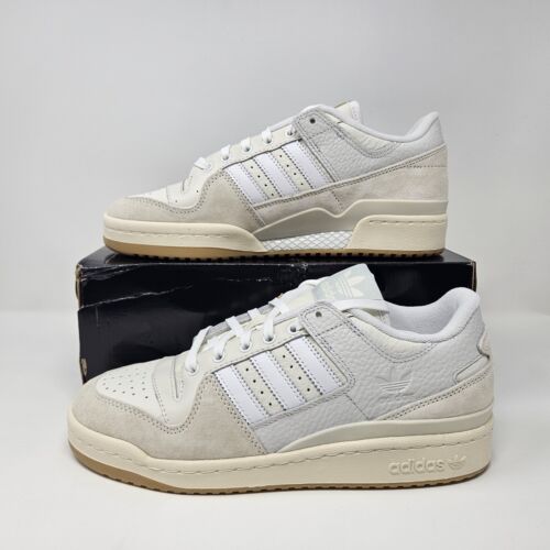 Men's Adidas Forum 84 Low ADV Casual Shoes / Chalk White Men's Adidas Forum 84 Low ADV Casual Shoes / Chalk White
