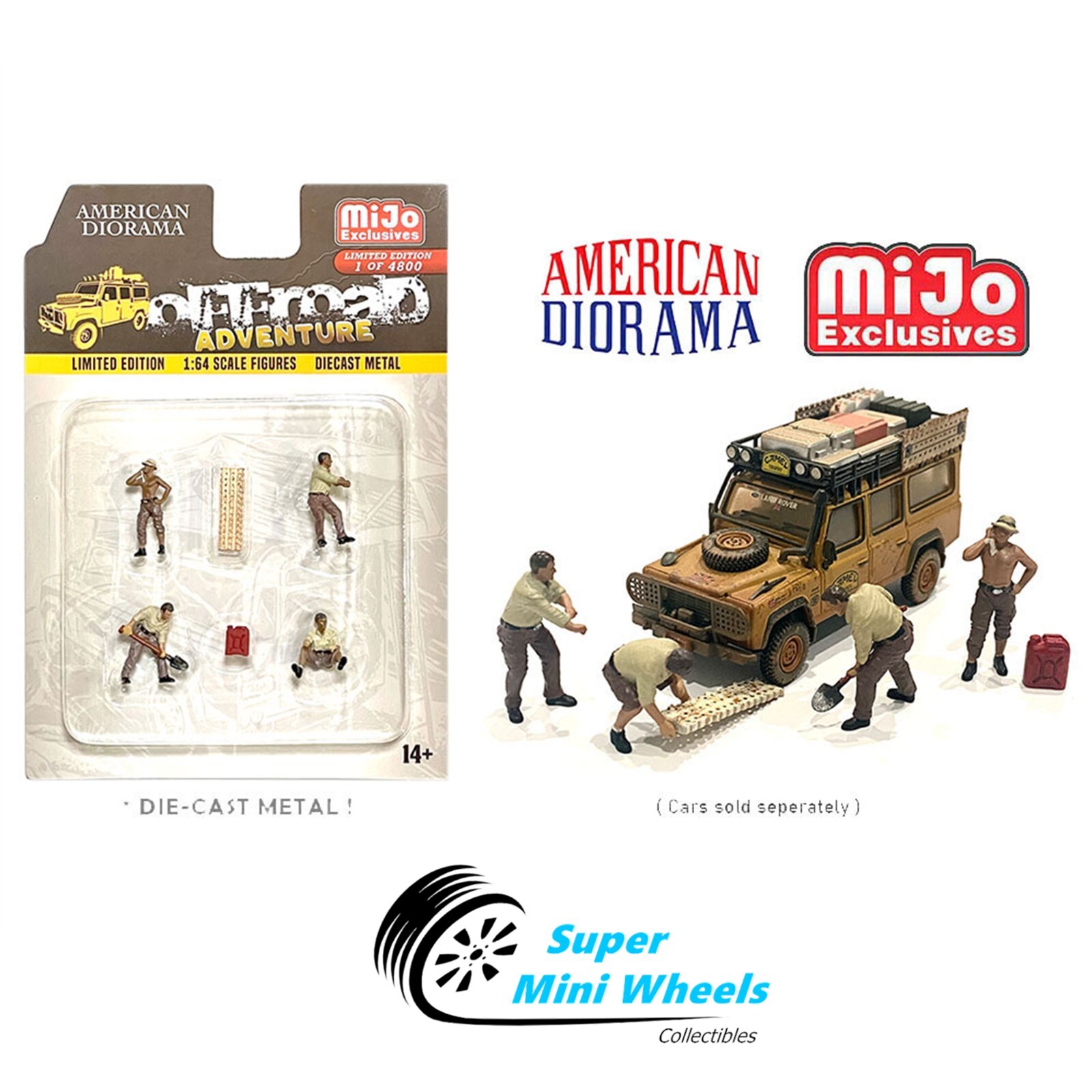 American Diorama 1:64 - Off-Road Adventure Figures - 6pcs
