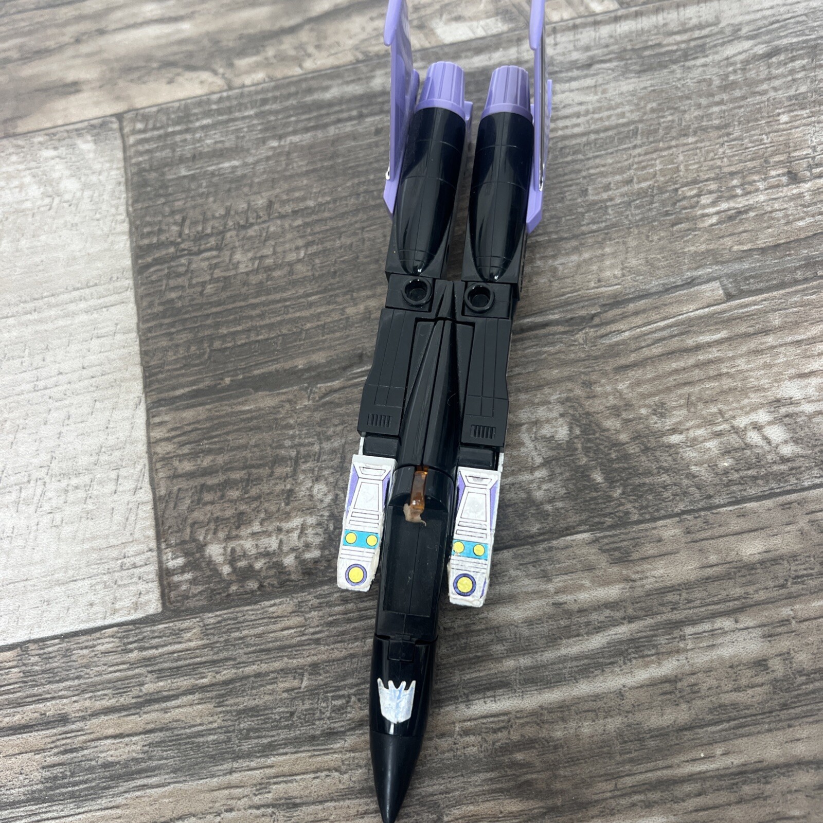Skywarp 1985 Vintage G1 Transformers F-15 Fighter Hasbro Incomplete Broken