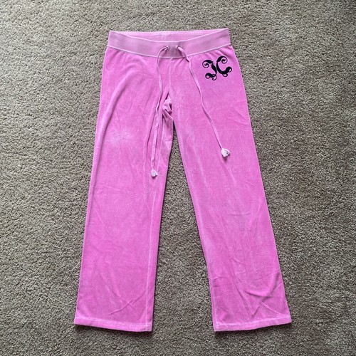 JUICY COUTURE★関税込 ピンク ベロアストレートレッグジョガー ジューシークチュール Juicy Couture ジューシークチュールの