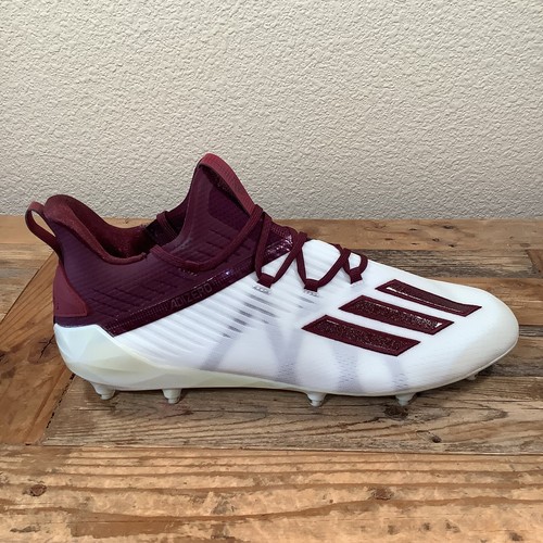 Adidas Adizero Low Football Cleats Maroon White Mens Size 16