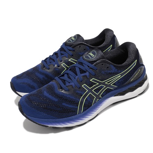 

Asics GEL-Nimbus 23 Blue Yellow White Мужская спортивная обувь для бега 1011B004-404, Синий, Gel-nimbus 23