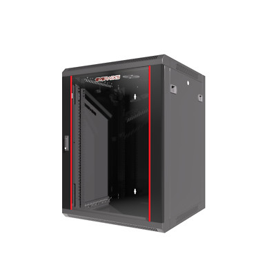Sysracks - 12U Network Rack Wall Mount - Locking Server Cabinet   18-Inch Depth-