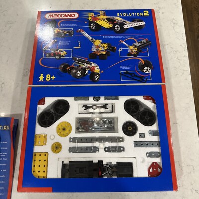 Vintage Meccano Motorized  Evolution 2 Set, 1995, 100% Complete in Box/Manuals