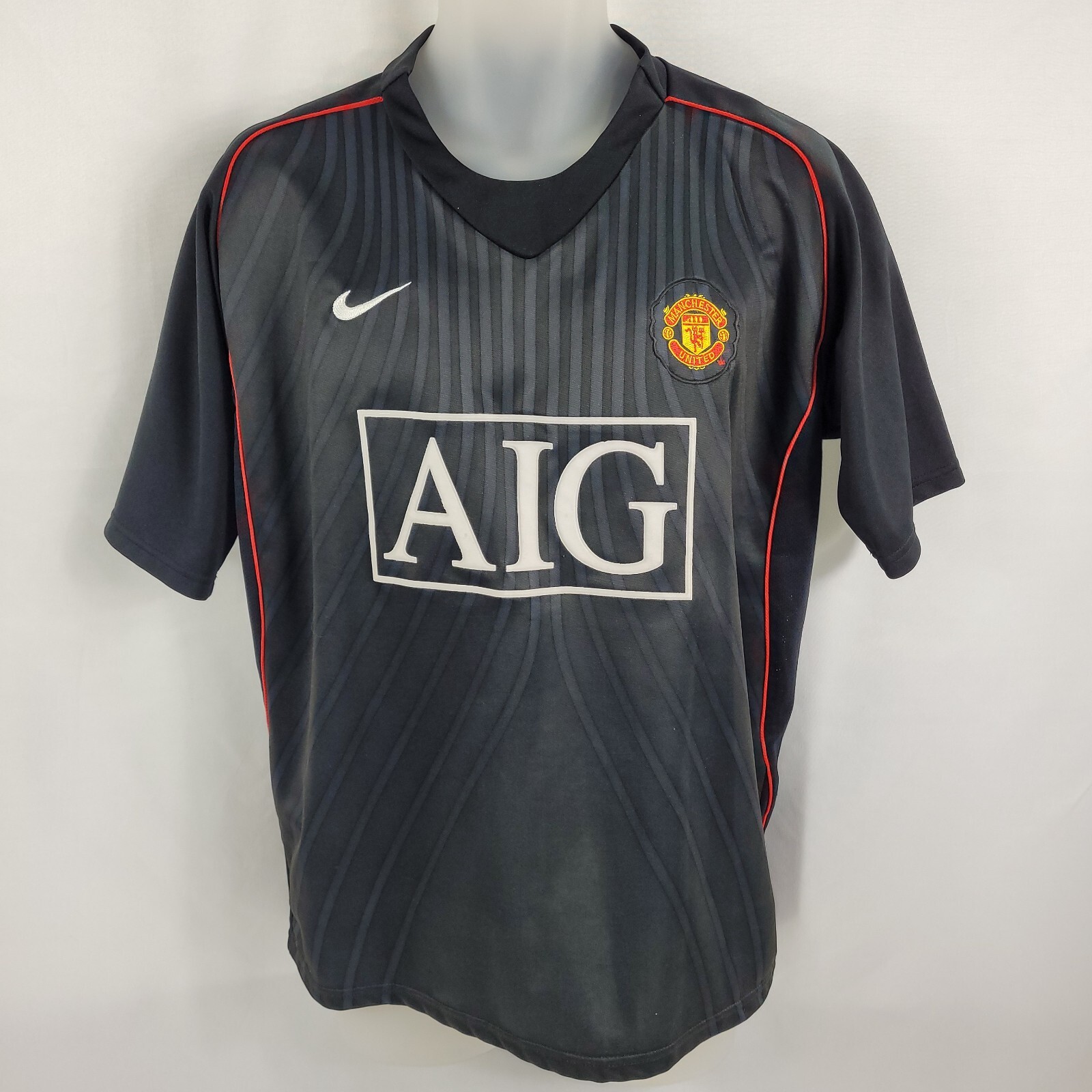 Manchester United Soccer Jersey FC Football Club AIG Nike Manchester United Soccer Jersey FC Football Club AIG Nike