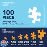 Bits and Pieces – 100 Piece Jigsaw Puzzle for Adults – Cabin on The Lake - Large Lettered Pieces Colorful Scenic Jigsaw Puzzle, Completed Puzzle Size: 15