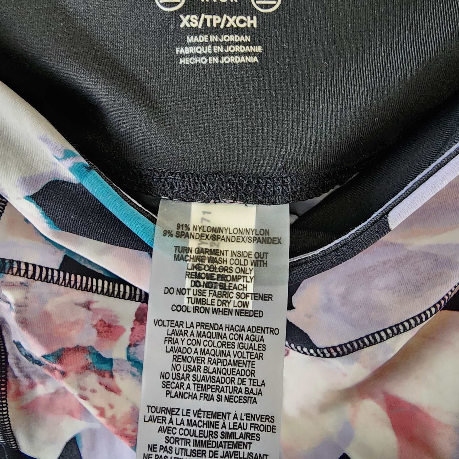 Calvin Klein Performance Printed High-Waist 7/8 Length Leggings Women's XS Multi - Picture 9 of 16