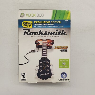 New ROCKSMITH game w/ REAL TUNE CABLE - Microsoft XBOX 360 - FACTORY SEALED !!