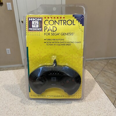 NEW 1995 High Frequency SEGA Genesis Control Pad Turbo Fire Controller - SEALED