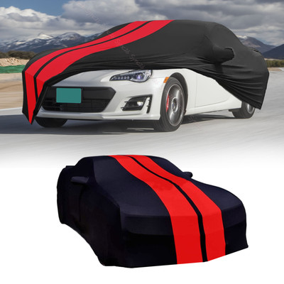 For SUBARU BRZ Indoor Red Line Dustproof Stain Stretch Full Car Cover