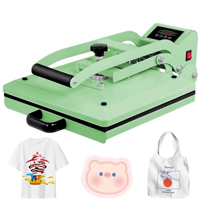 DIY Digital Clamshell Heat Press Machine for T Shirt ,15'' x 15'' Heat Press