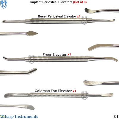 Professional Implant Periosteal Elevators Buser Freer Goldmann Fox Elevator Dent