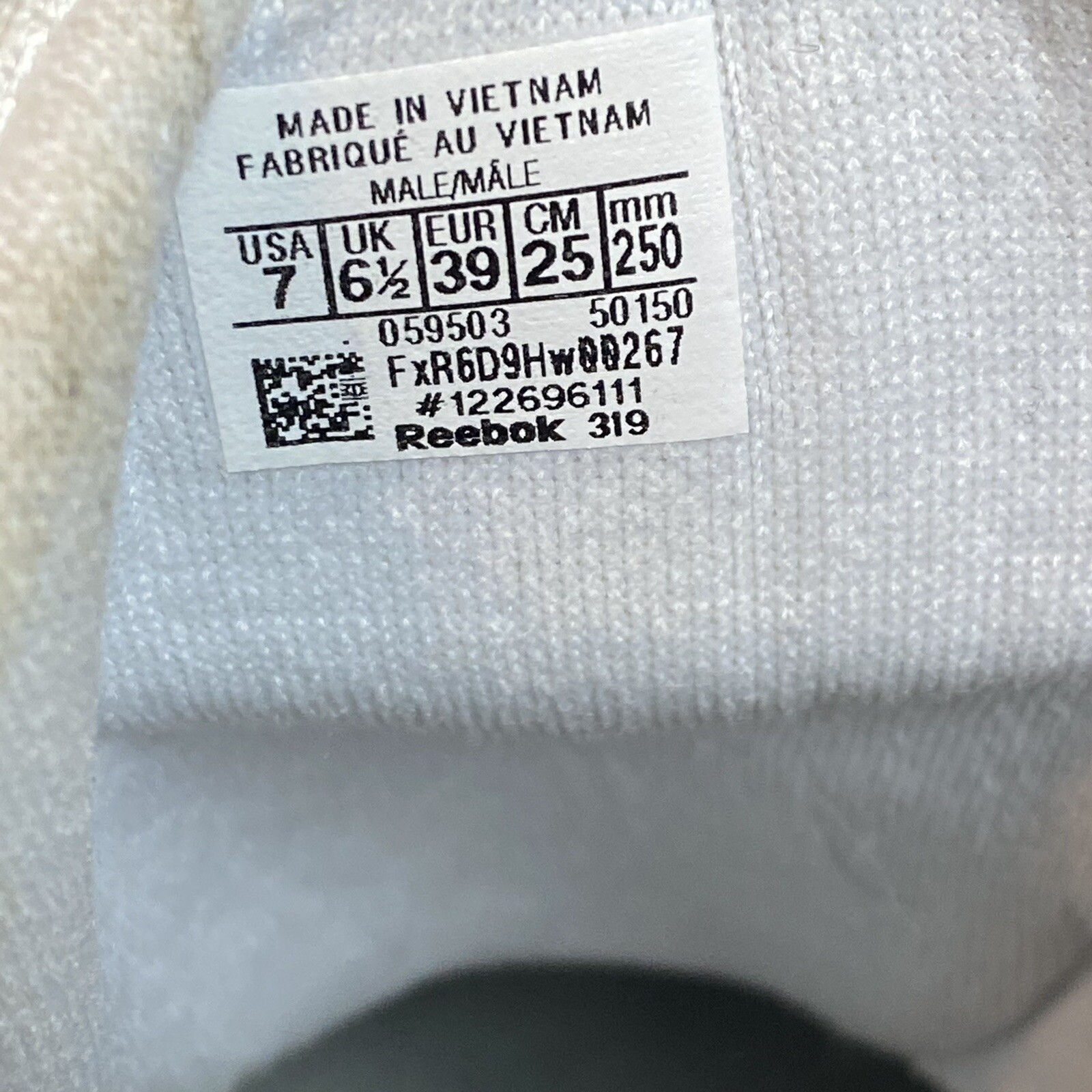 Reebok Mens Classic 059503 White Leather Casual Shoes Sneakers Size 7:  купить с доставкой из США, цена 3 714 руб - (314040106031)