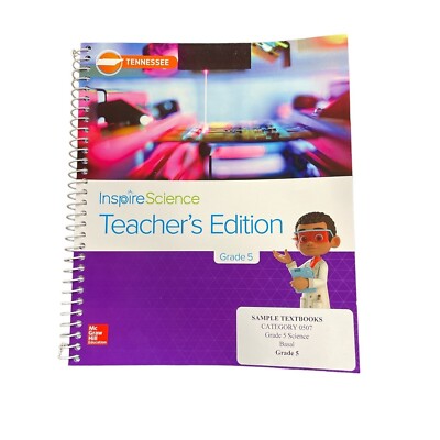 Inspire Science Teachers Ed. Grade 5 2019 TN  Homeschool Scientist Engineer Stem