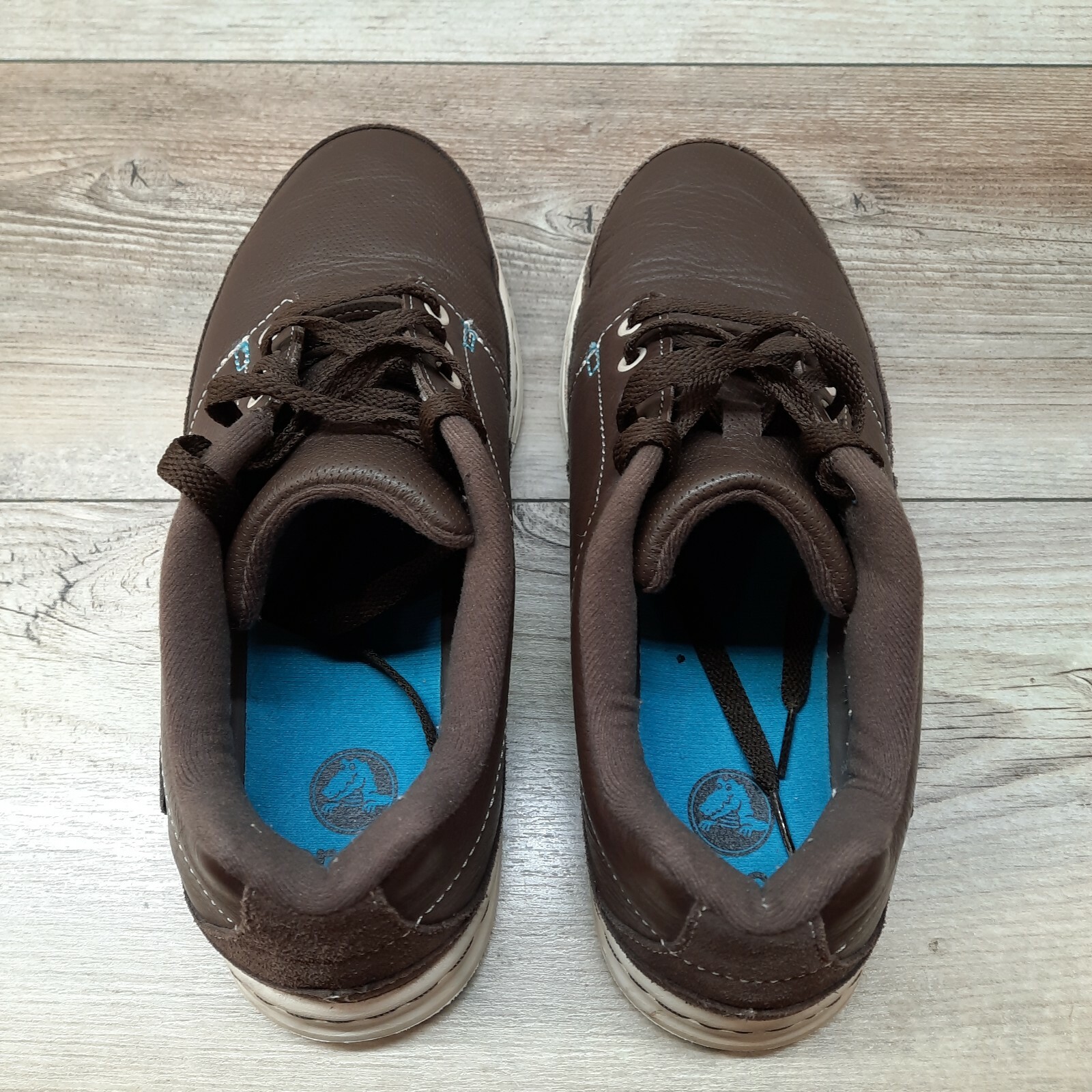 Crocs Brown Leather Sneaker Men's 
