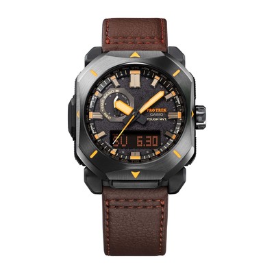 Pre-owned Casio Outdoor Pro Trek Solar Powered Triple Sensor Word Time : Prw-6900yl-5
