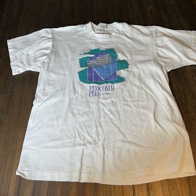 Vintage Windows Procomm Plus Promo T-Shirt Size Large RARE