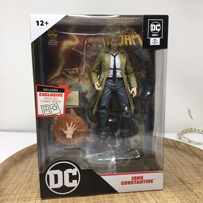 McFarlane DC Direct Page Punchers - John Constantine w/ Black Adam Comic New