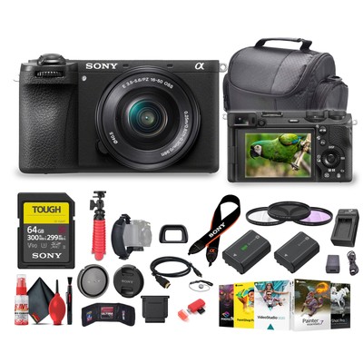 Sony a6700 Mirrorless Vlogger Camera With 16-50mm Lens + 64GB Card + More -