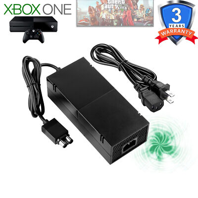 For Microsoft Xbox One Console AC Adapter Brick Charger Power Supply Cord Black