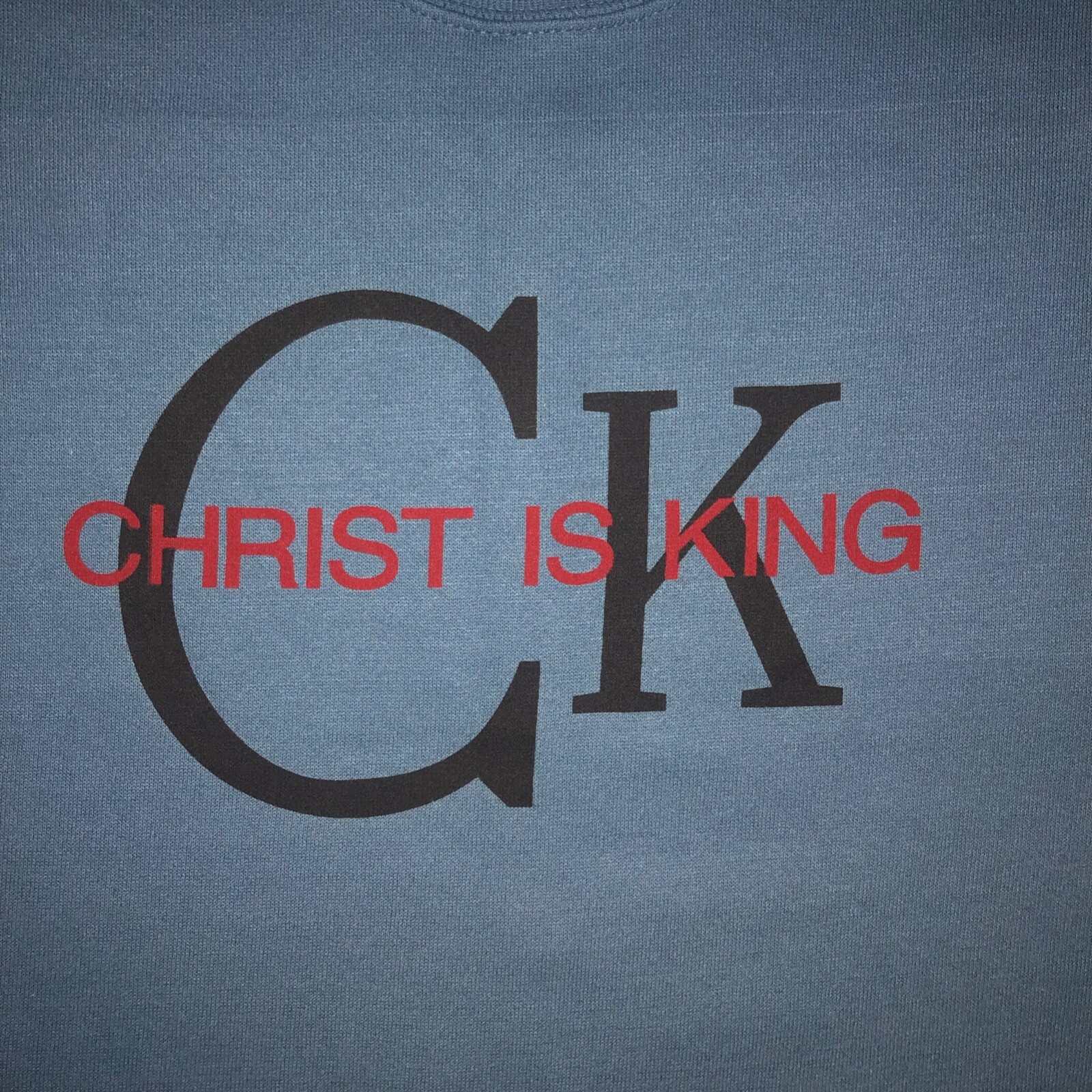 90s christ is king キリストキング CKパロディ ロンT $_57.JPG?set_id=880000500F