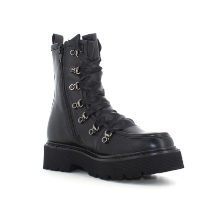 Pre-owned Cult A23us Women's Combat Boots With Platform Clw390800 Slash 3908 Mid W Leather In Black