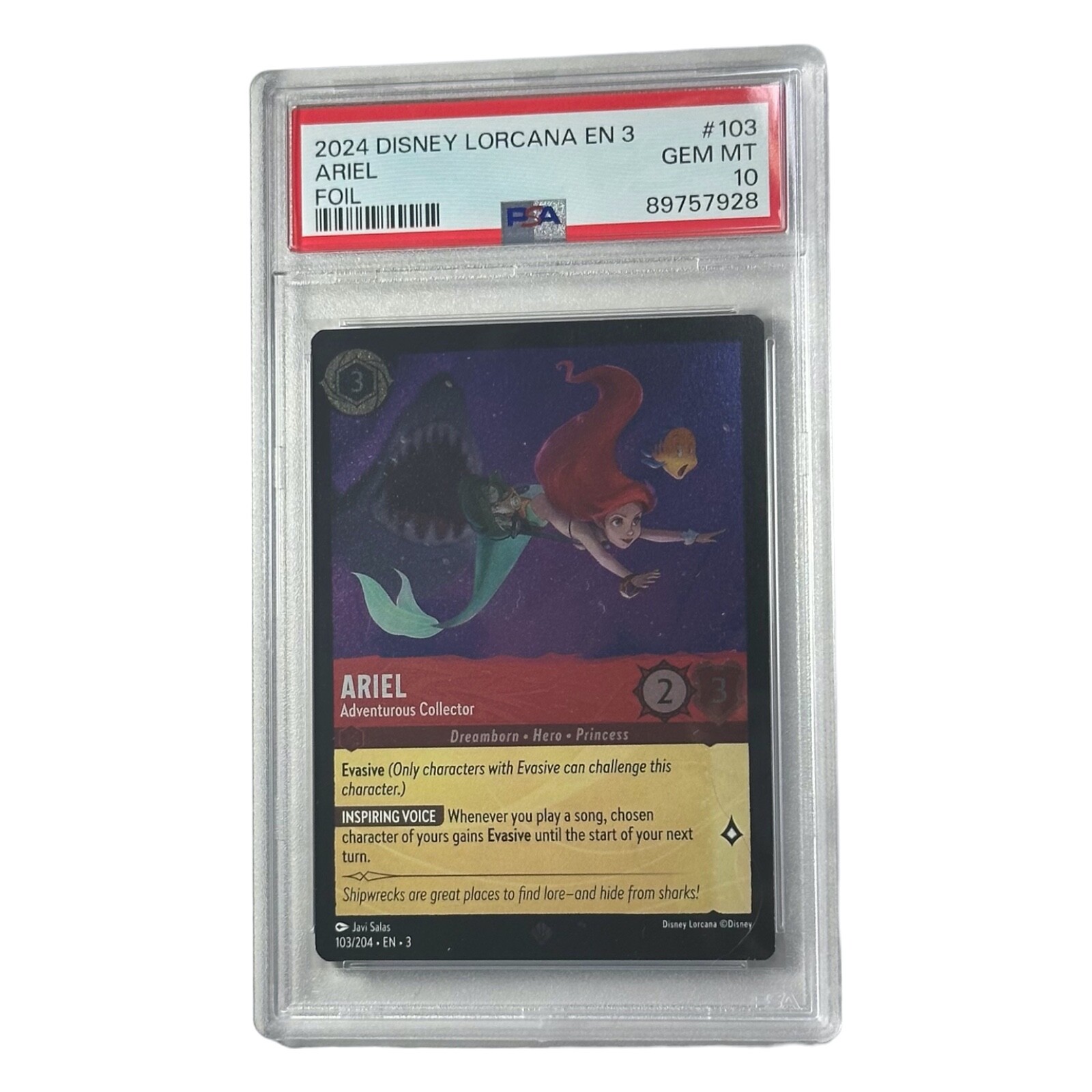 PSA10 Disney Lorcanaアリエルの岩屋 3203 PSA10 Disney Lorcanaアリエルの岩屋 3203 Lorcana Disney