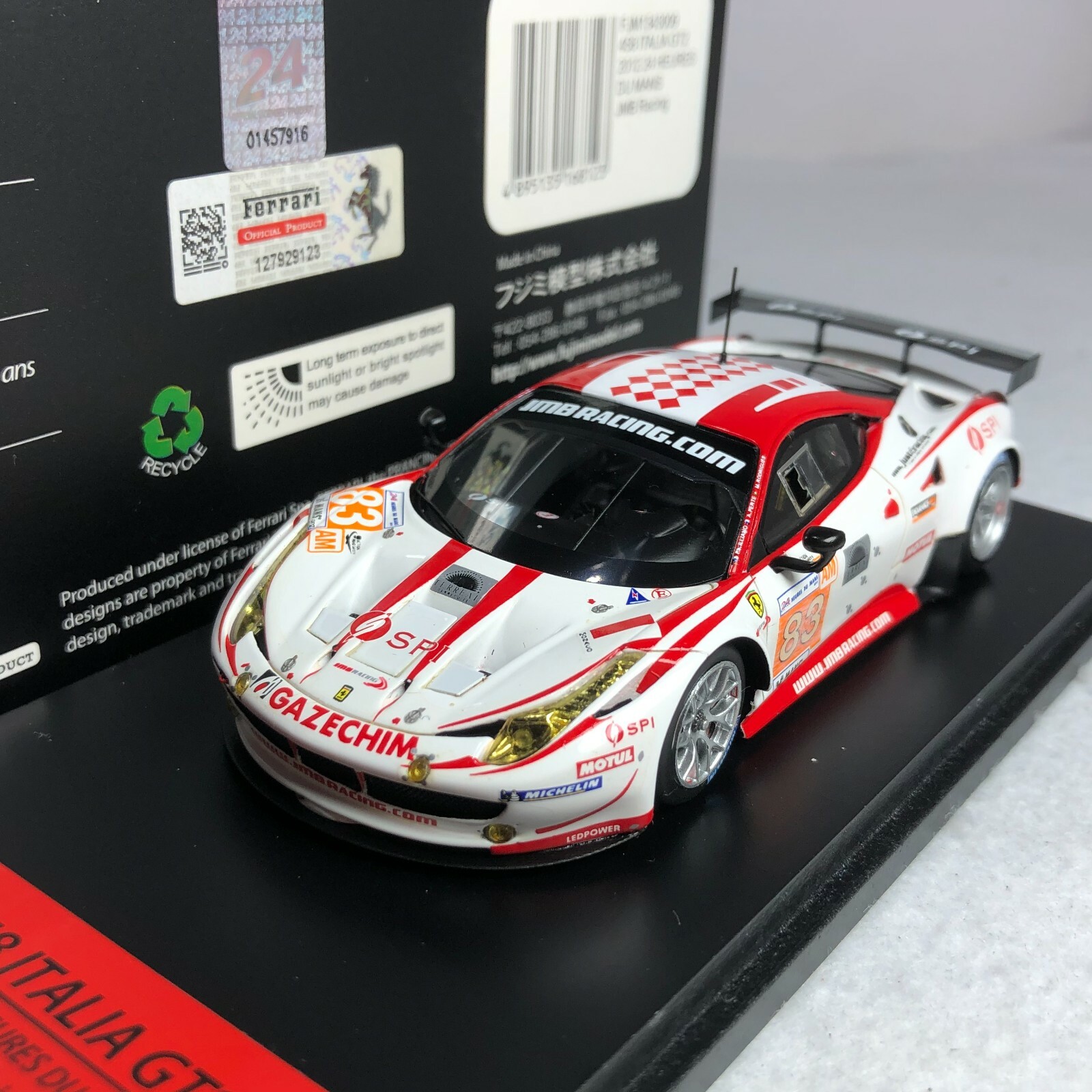 フジミ 1/43 フェラーリ 458 GT2 #61 ルマン24H 2013 Fujimi 1:43 Ferrari 458 Italia GT2 #55 24 LeMans 2013 AF