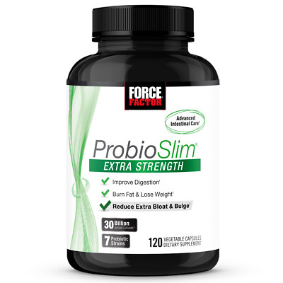 Force Factor ProbioSlim Extra Strength Probiotic - 30 Billion CFUs Reduce Bloat