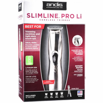 Andis Slimline Pro Li Cordless Lightweight Trimmer CL-32400 (Model D-8) New 120V