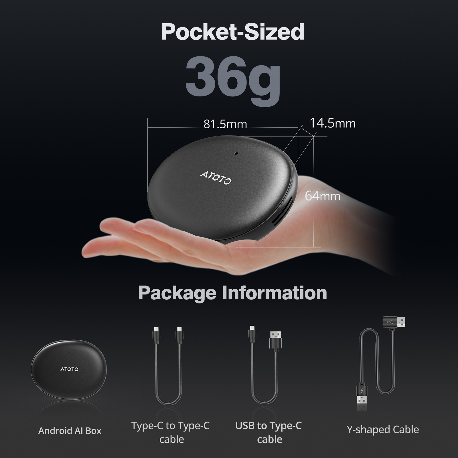 ATOTO AD5 AI Box-Wireless Apple CarPlay/Android Auto
