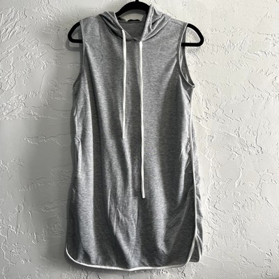 Hemish USA gray tunic hooded sleeveless sweater size medium