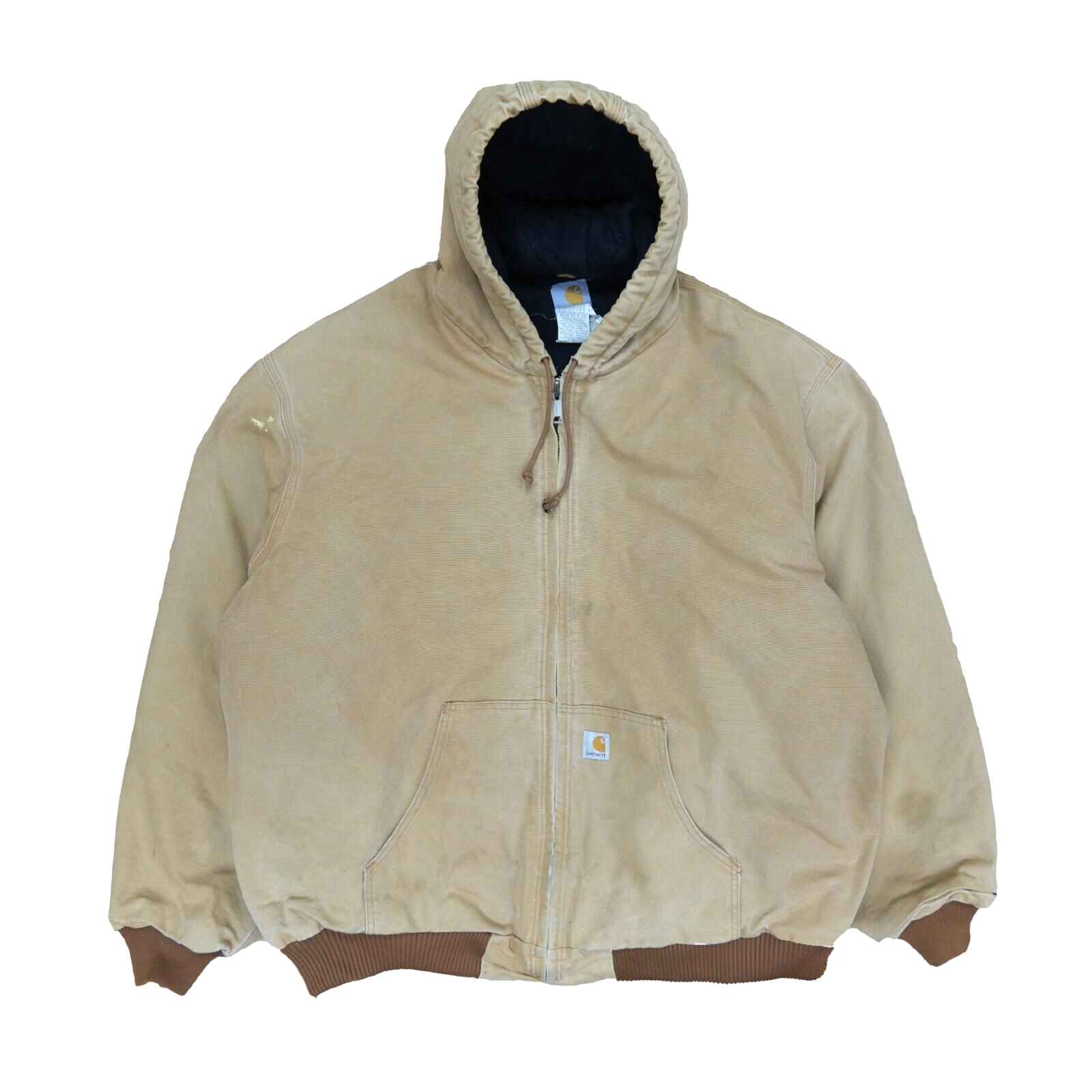 Carhartt JACKET ベージュ　サイズS Vintage Carhartt Canvas Bomber Work Jacket Size 4XL Beige