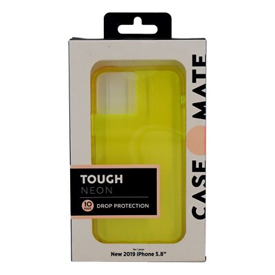 Case-Mate - Tough NEON - Case for iPhone 11 Pro - 5.8 inch - Yellow/Pink Neon